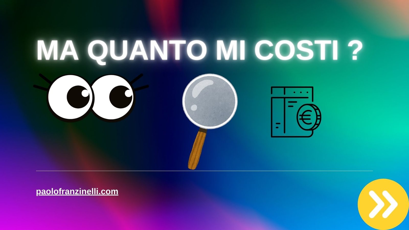 Occhi che guardano attraverso una lente di ingrandimento un documento scritto a piccoli caratteri